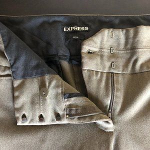 Express Editor Wide Leg Pant in Taupe